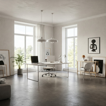 Posadzka z mikrocemenu w kuchni